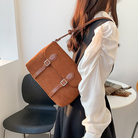 Crossbody Vintage High-Capacity Suede Bag