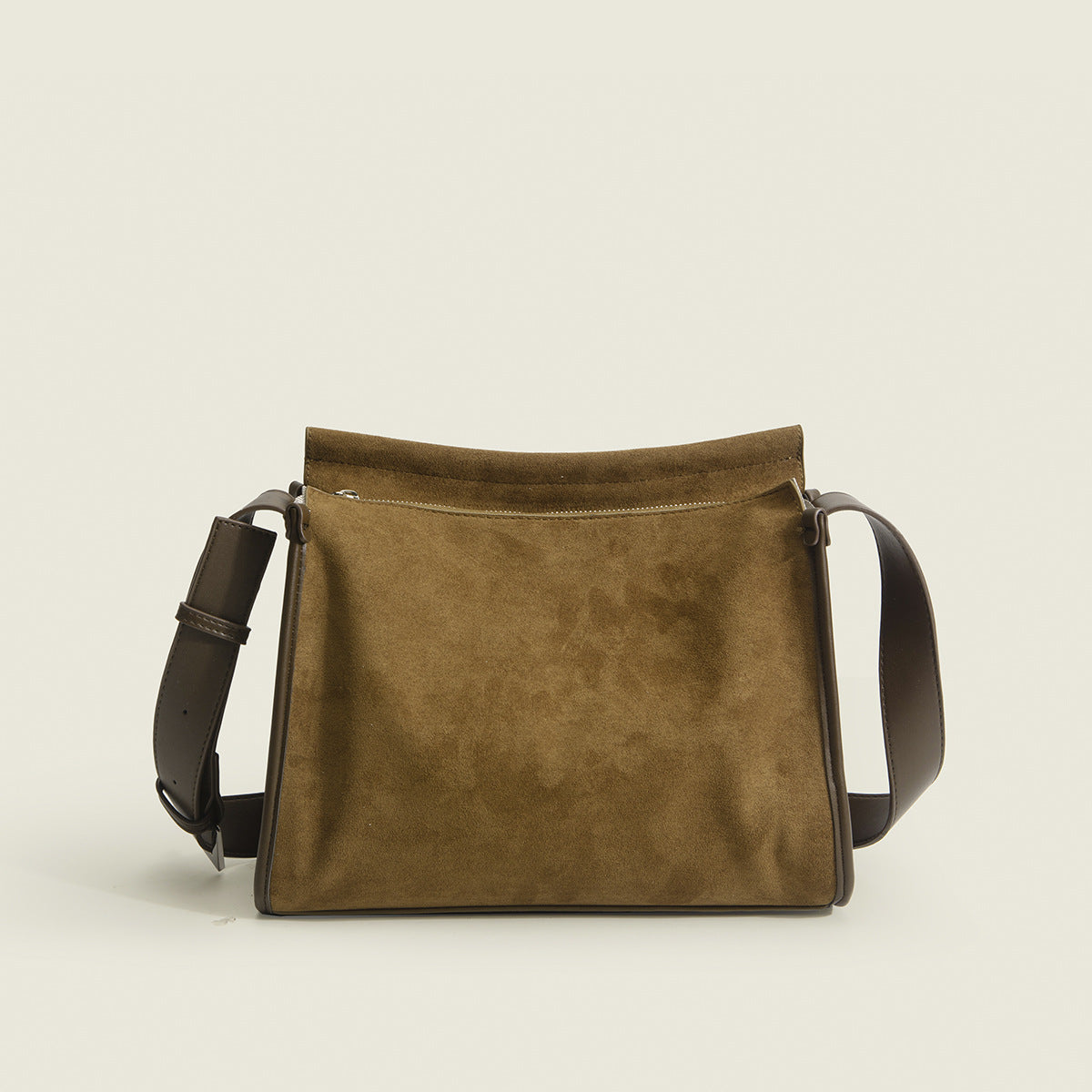 Vintage Suede Commuter Shoulder Bucket Bag