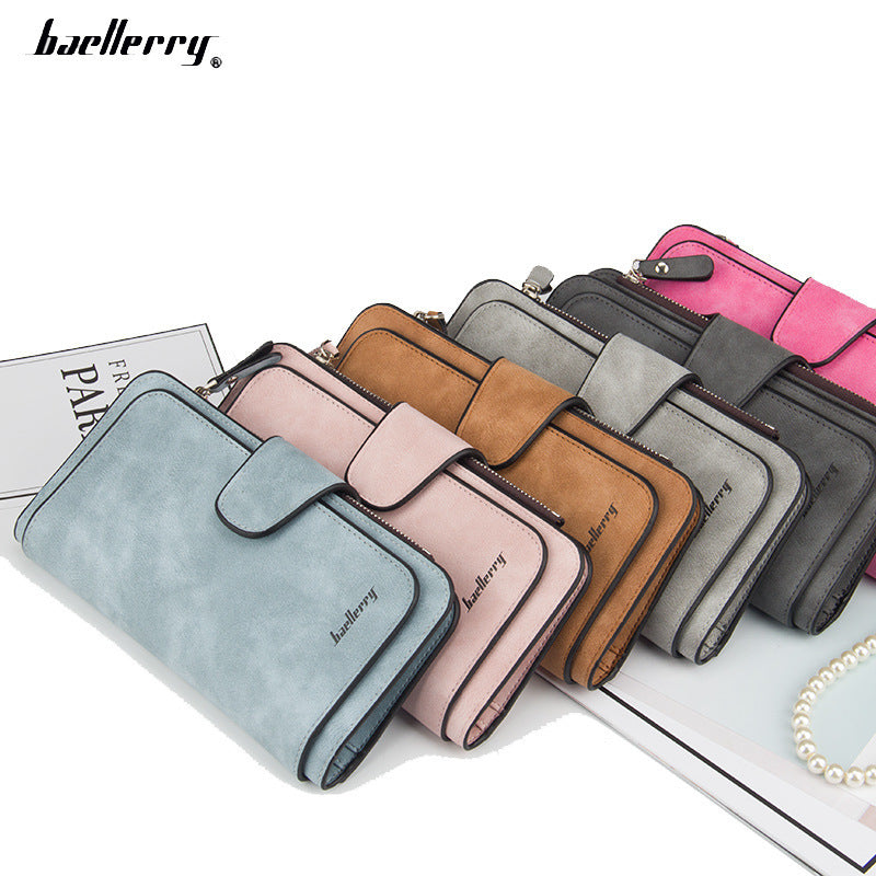 Long Buckle Ladies Wallet Coin Purse Multi-color Card Mobile Phone Bag Hand Bag Card Bag