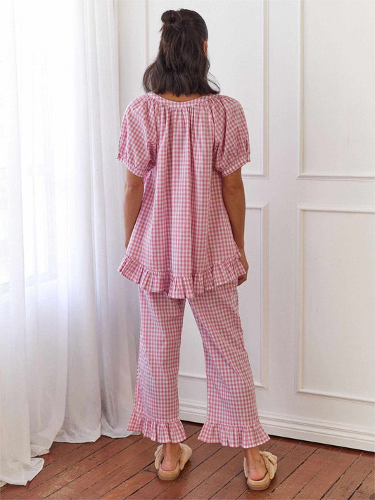 Sophie Sleep Set Gingham Berry