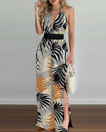 Digital Printed Colorful Jumpsuit