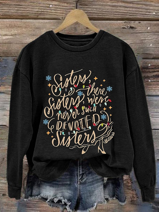 Women'S Christmas White Christmas Printed Sweatshirt