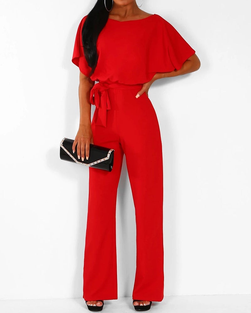 Women's Short Sleeve Jumpsuit