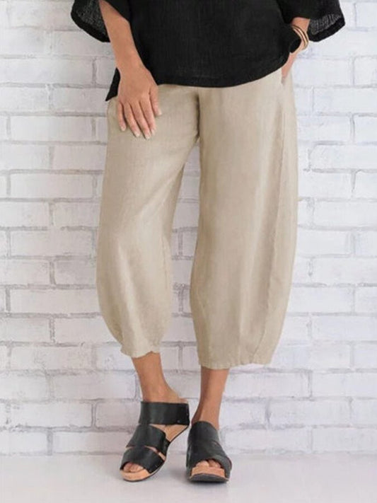 Simple Loose Casual Capris