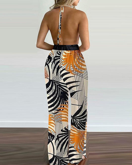 Digital Printed Colorful Jumpsuit