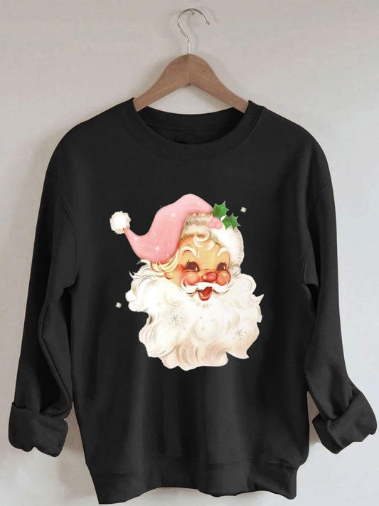 Christmas Santa Claus Print Sweatshirt