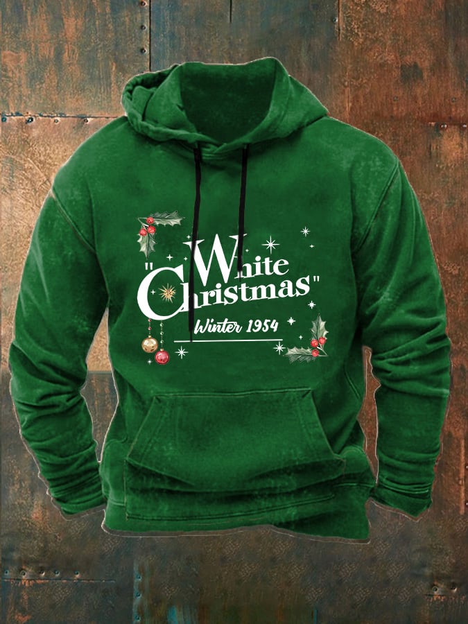 Men's Funny Christmas Print Casual Hoodie