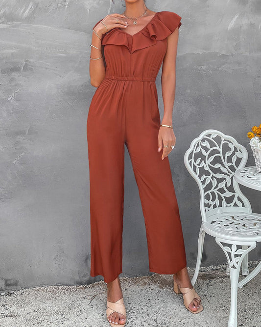 Fashionable Waist Slim Jumpsuit