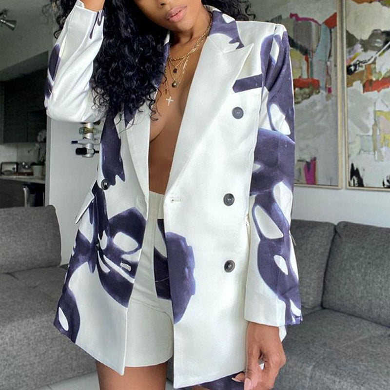 🔥Christmas Sale 🎁🎄-50% OFF-New printed loose suit two-piece suit