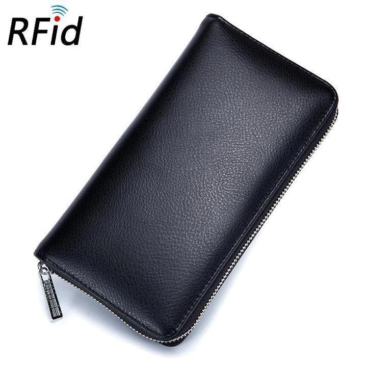 RFID Genuine Leather Card Wallet