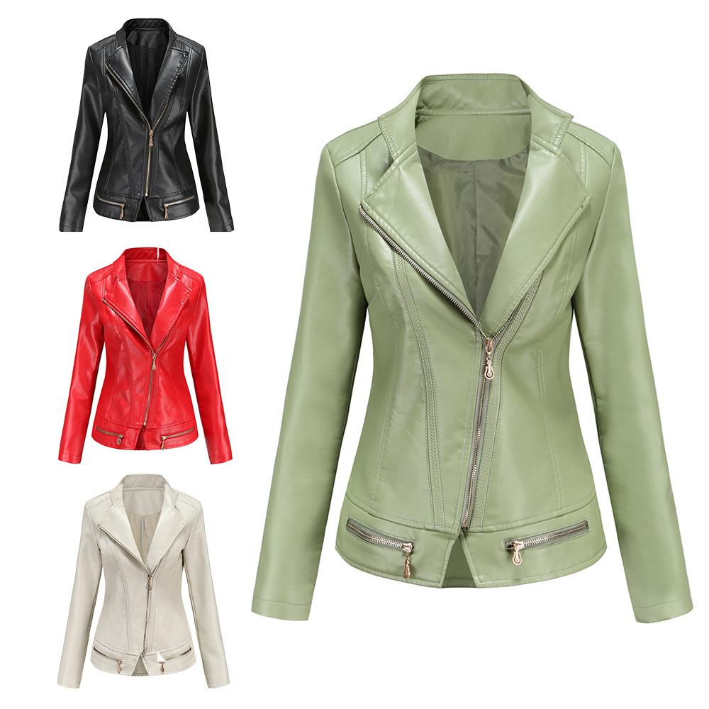 Women's Plush Leather Jacket