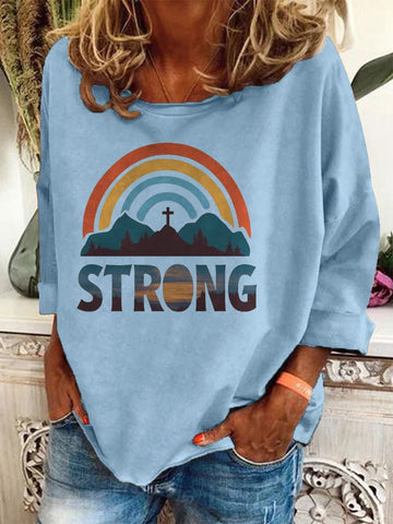 Women's Hotspot Hurricane Helen Disaster Relief Printed Casual Sweatshirt