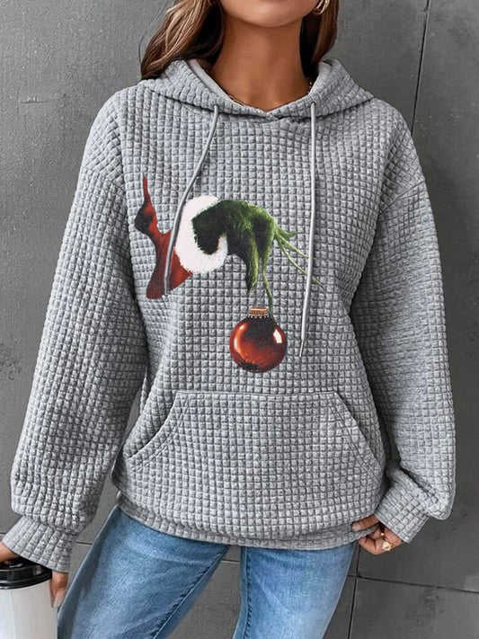 Women's Christmas Print Casual Hoodie