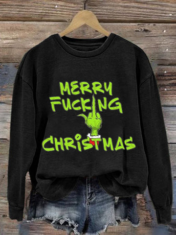 Women'S Christmas Printed Casual Sweatshirt