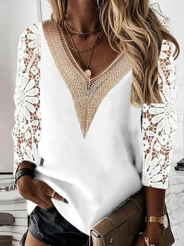 Lace Trim Panel Top