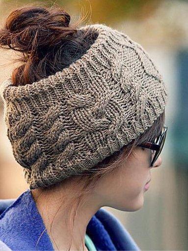 🔥Christmas Sale 🎁🎄-50% OFF-Autumn And Winter    Fashion Hairpin Ski Cap Handmade Knitted Headband