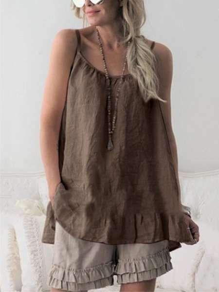 Comfortable Cotton Lace Camisole