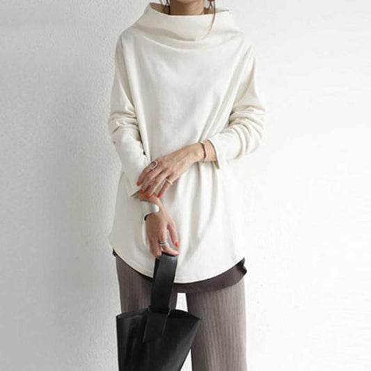 pullover long sleeve turtleneck loose top