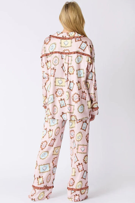 Whimsical Ghost Pajama Set